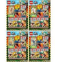 Lego Jurassic World Trading Cards - Alle 4 Multi-Pack