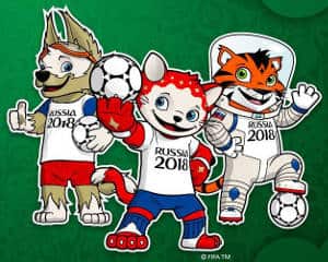 Maskottchen WM 2018 - Wolf Tiger Katze