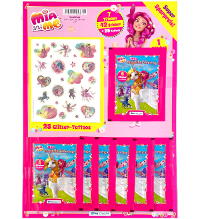 Mia and me - Mias Magische Einhörner Sticker - Multipack (7 Tüten + 25 Tattoos)
