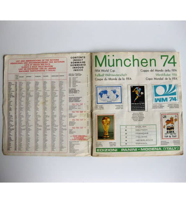 Panini Album München 74 komplett - Intro