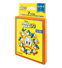 Panini Donald Duck 90 Sticker & Cards - Eco-Blister (=7 Tüten + 1 LE Card)