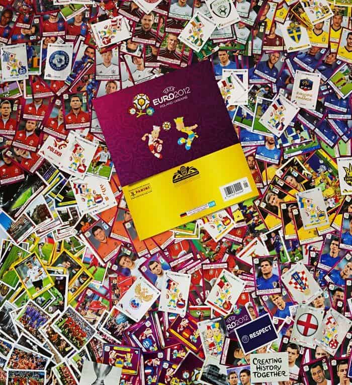 Panini EM Euro 2012 alle Sticker mit Album Rückseite