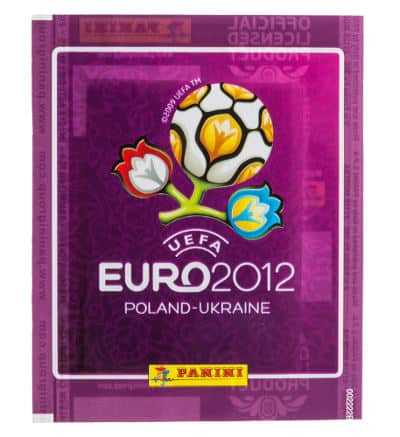 Panini EM Euro 2012 Tüte lila international Vorderansicht