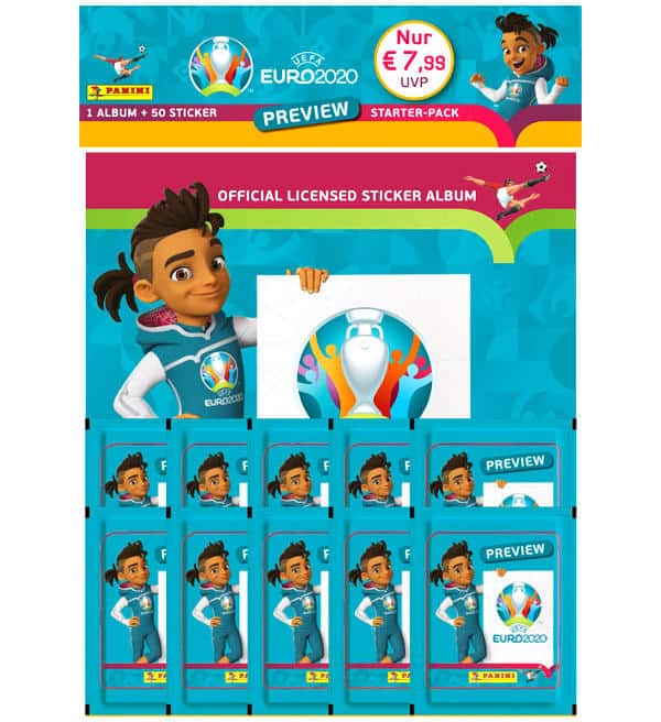 Panini EURO 2020 Preview Sticker - Starter Pack
