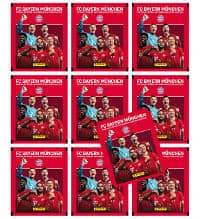 Panini FC Bayern München 2020/2021 Sticker + Cards - 10 Tüten