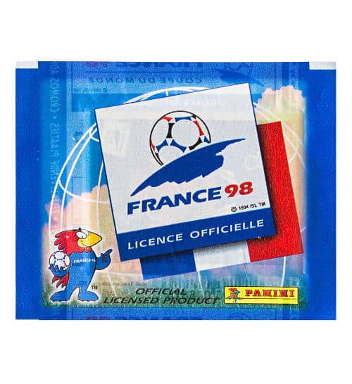 Panini WM France 98 1 Sticker-Tüte vorne