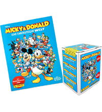 Panini Micky & Donald - Eine Fantastische Welt Sticker & Cards - Album + 1 Display (=36 Tüten)
