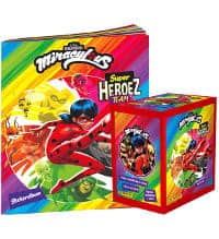 Panini Miraculous Super Heroez Team Sticker + Cards - Album + Display