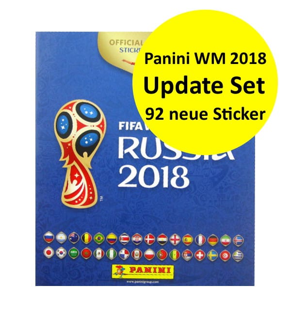 Panini Russia 2018 Update Set - 92 neue Sticker