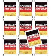 Panini Schwarz Rot Gold Sticker - 10 Tüten