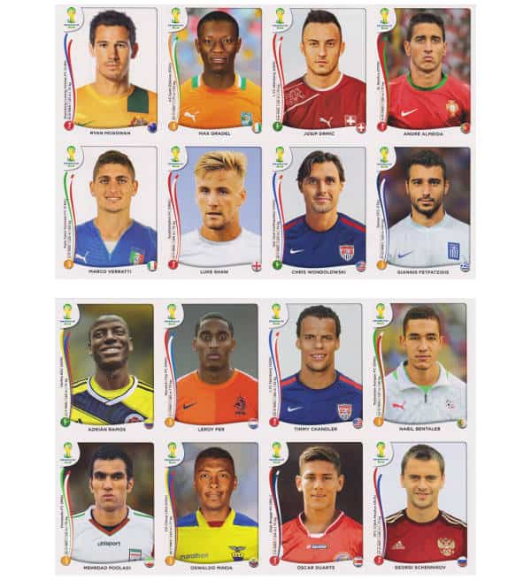 Panini Update Sticker WM 2014 - Bogen 3 + 4
