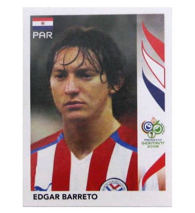 Panini WM 2006 Update Sticker Edgar Barreto echt