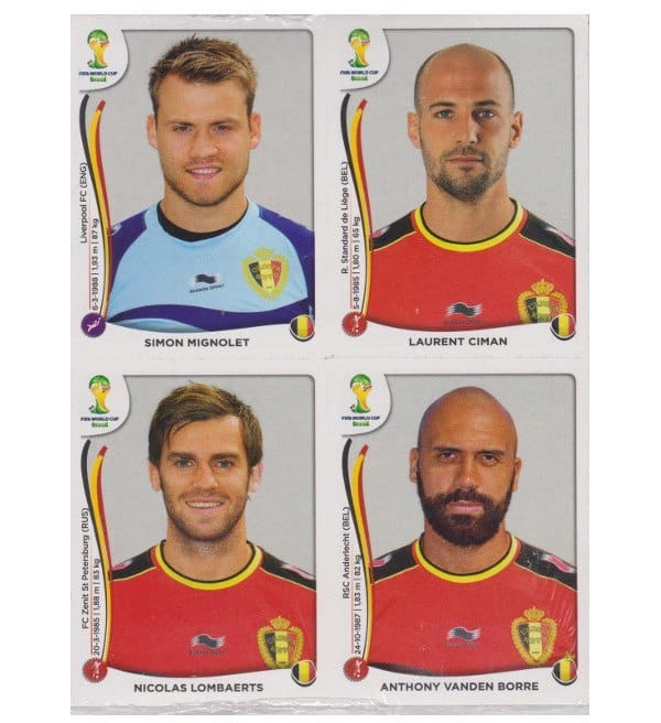 Panini WM 2014 Update Set Belgien - 84 Sticker