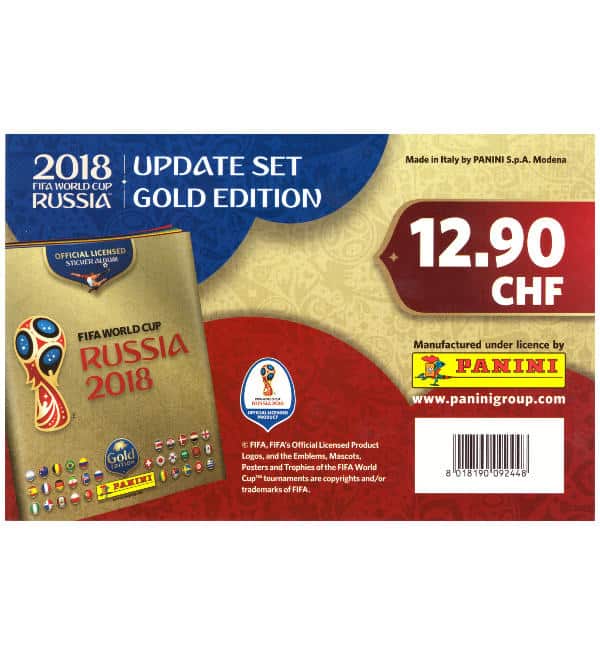 Panini WM 2018 Update Set Gold Edition