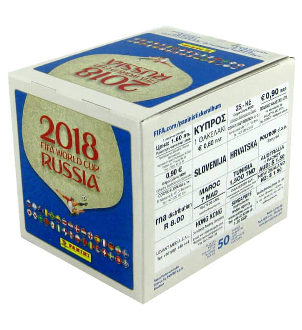 Panini WM 2018 - Box mit 50 Tüten Version 670