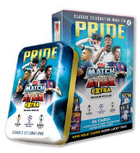 Topps Champions League Match Attax EXTRA 2022/23 - Mega Tin Pride Topps Champions League Match Attax EXTRA 2022/23 - Mega Tin Pride