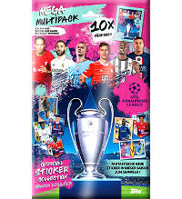Topps Champions League Sticker 2022/2023 - MEGA Multipack mit 10 Tüten