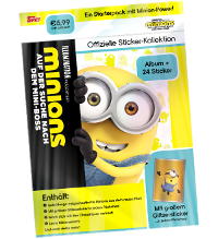 Topps Minions - Suche nach dem Mini-Boss Sticker - Starterpack