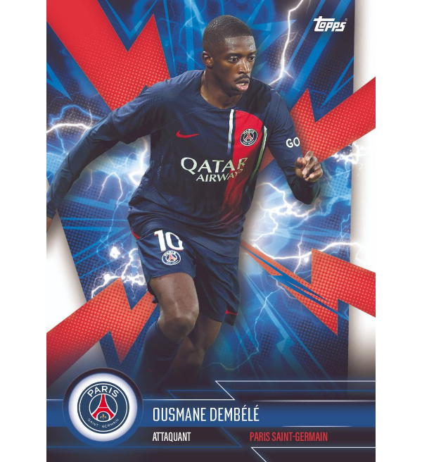 Boîte De Cartes Topps Paris Saint-Germain 2023-24 - 30 Cartes Avec Autographes Et Reliques à Collectionner