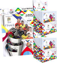 Topps UEFA Nations League 2022/23 Sticker - Starterpack + 2 Displays