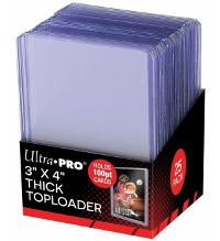 Ultra Pro 3" x 4" THICK 100PT Toploader - 25 Stück